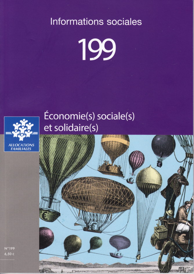 Couverture du numéro 199 de la revue Informations sociales consacrées à l'économie sociale et solidaire.
